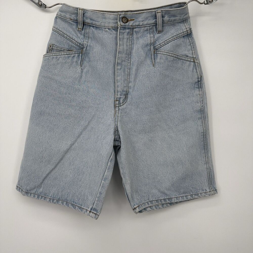 Vintage Rio Shorts Size‎ 4 Light Wash Denim High Rise Mini Casual Summer 90s
